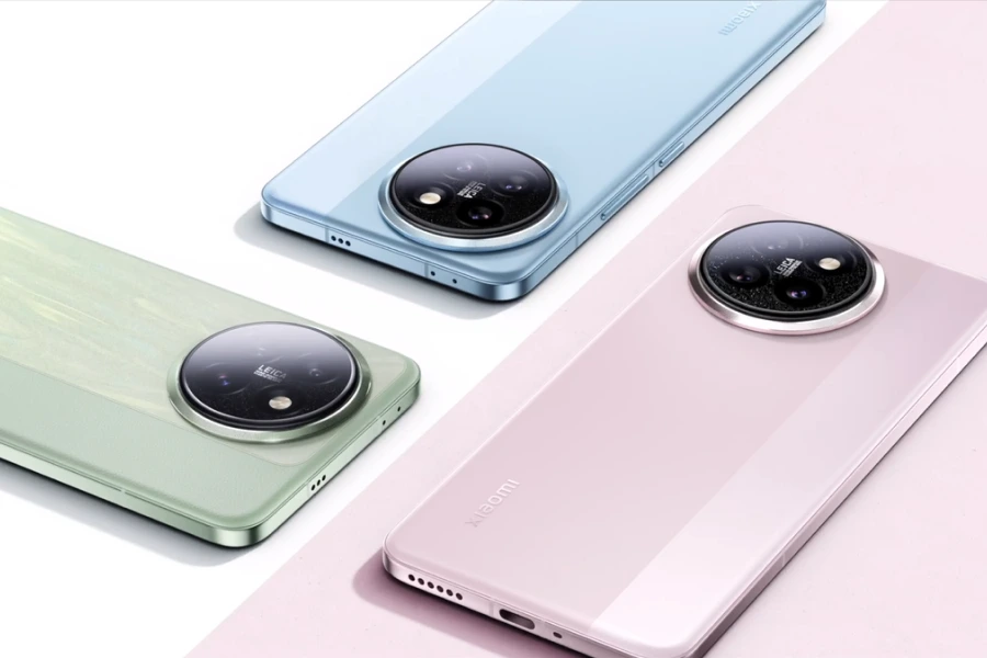 Imagem celulares da Xiaomi.