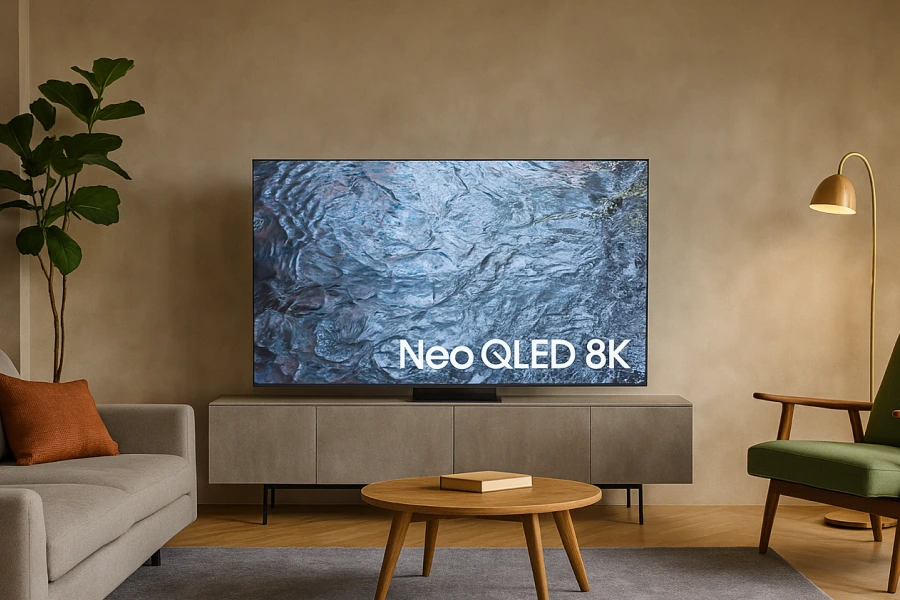 Imagem TV Samsung Neo QLED 8K.