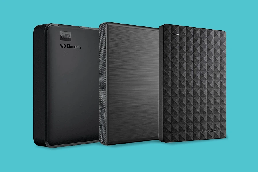 Imagem HD externo da Seagate e Western Digital.