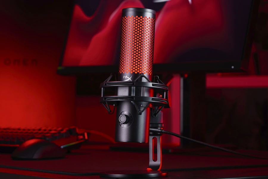 Imagem microfone condensador HyperX.