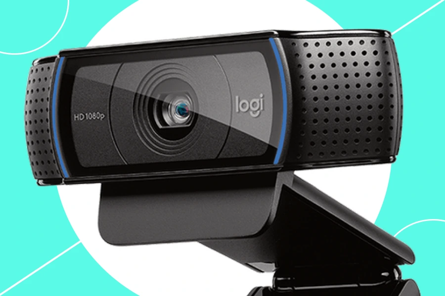 Imagem webcam para PC da Logitech.