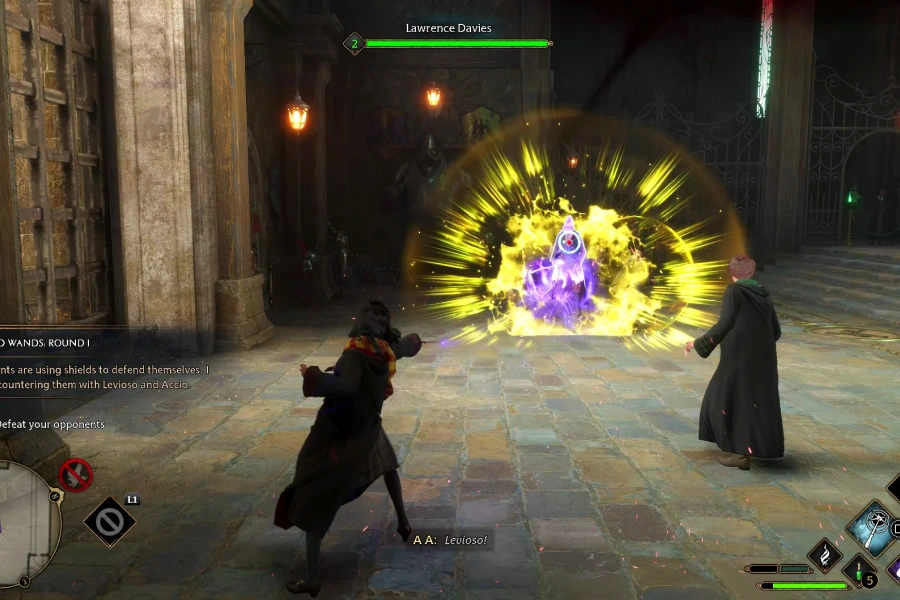 Imagem gameplay de Hogwarts Legacy.